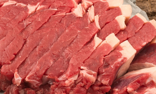 Beef steak seafood